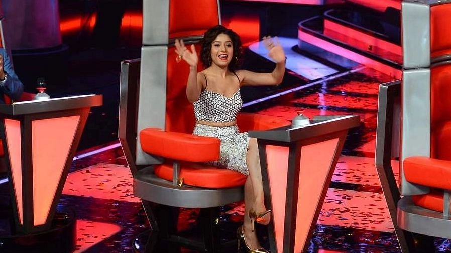 <div class="paragraphs"><p>Sunidhi Chauhan as the judge of <em>The Voice</em> in 2015.</p></div>