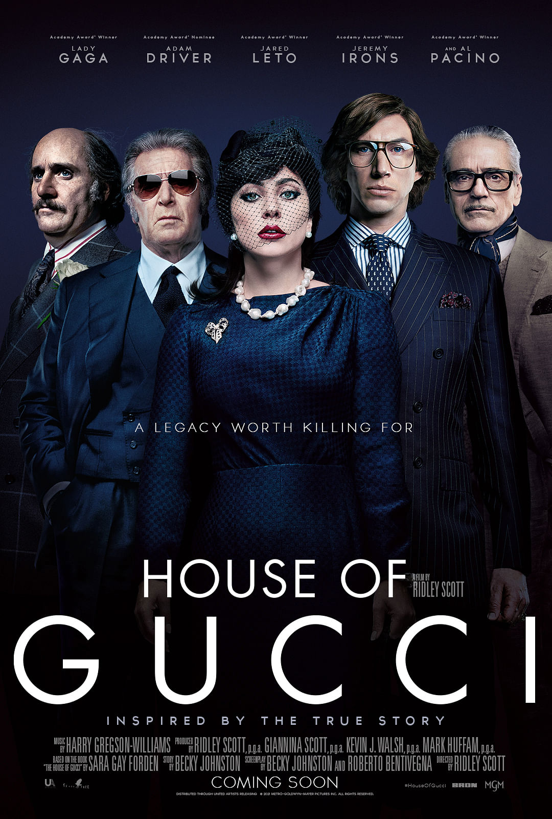 Review of Ridley Scott's 'House of Gucci' starring Lady Gaga, Adam Driver and Al Pacino.