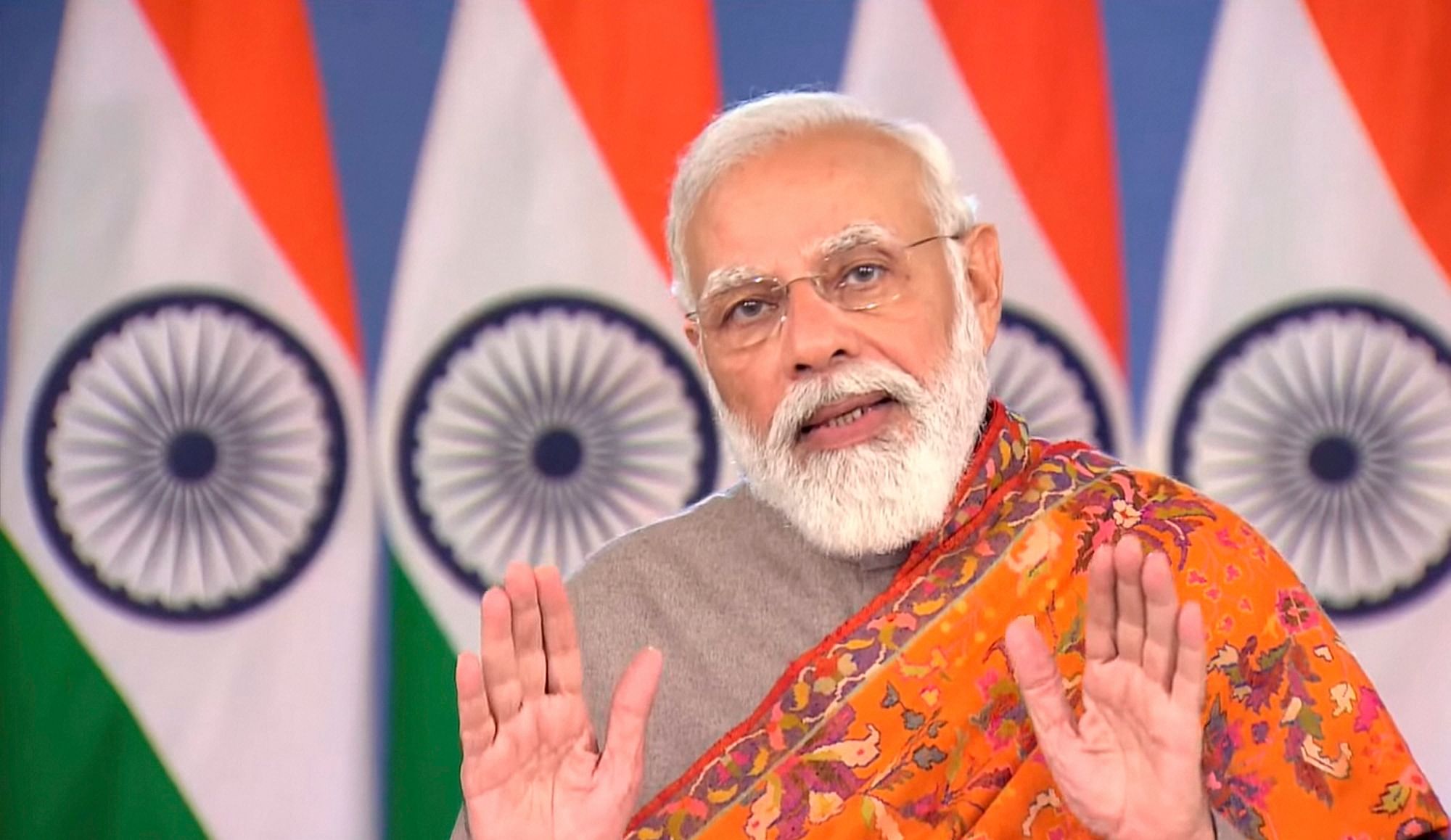 <div class="paragraphs"><p>New Delhi: Prime Minister Narendra Modi during his address to the nation, in New Delhi, Friday, Nov 19, 2021. PM Modi announced that the three contentious farm laws will be repealed.</p></div>