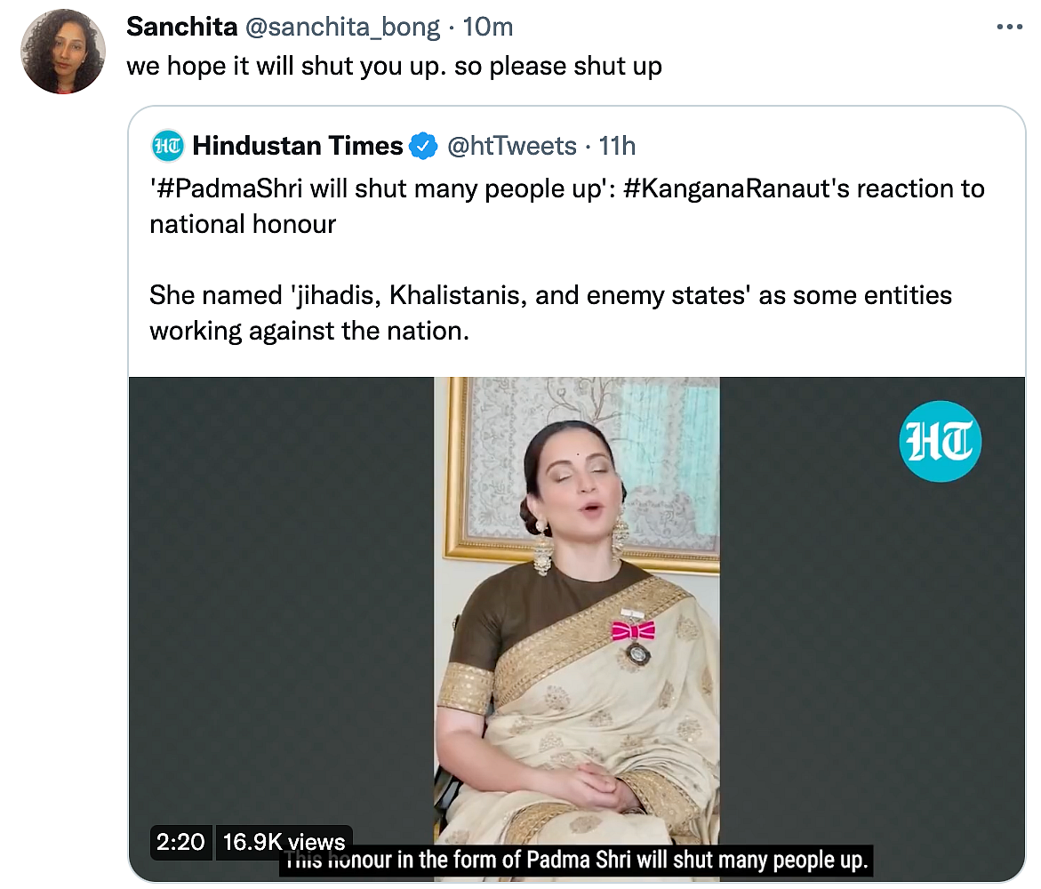 Fought Against ‘Khalistanis’ and ‘Jihadis’, Says Kangana, Twitter Reacts