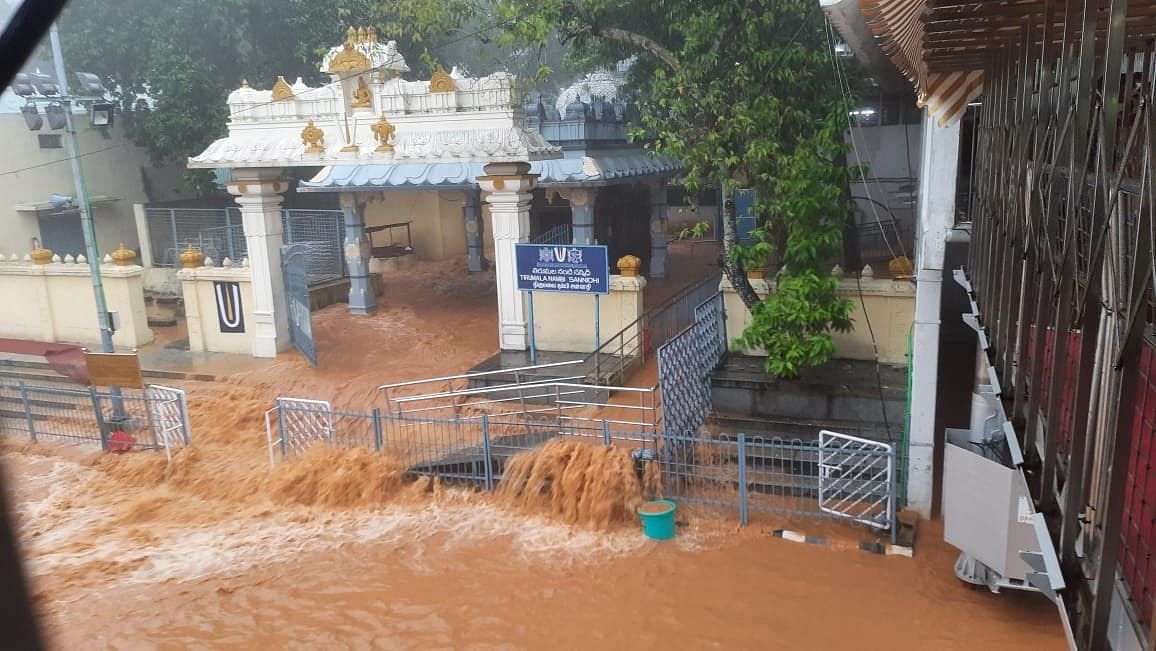 Tirupati temple flood