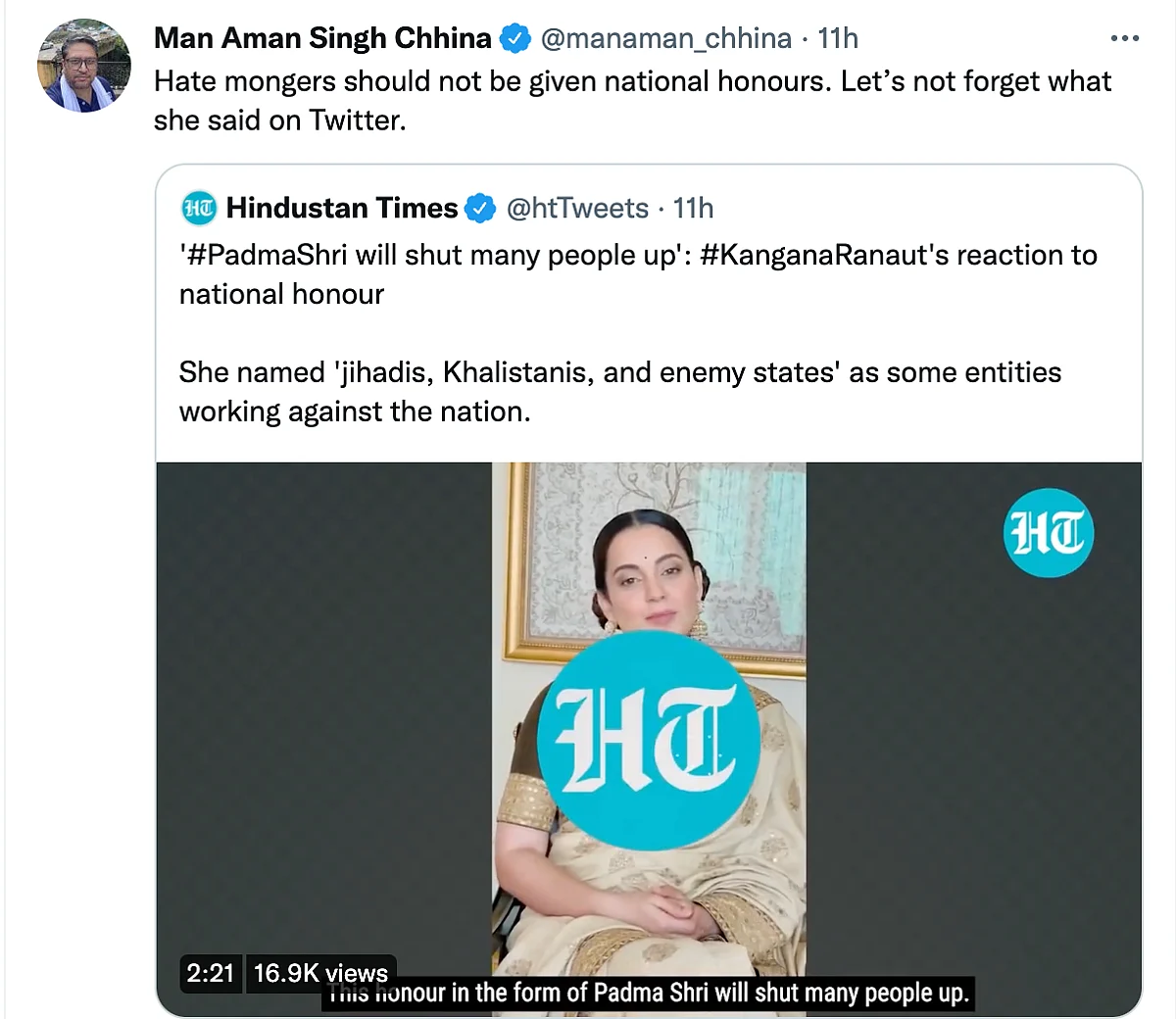 Fought Against ‘Khalistanis’ and ‘Jihadis’, Says Kangana, Twitter Reacts