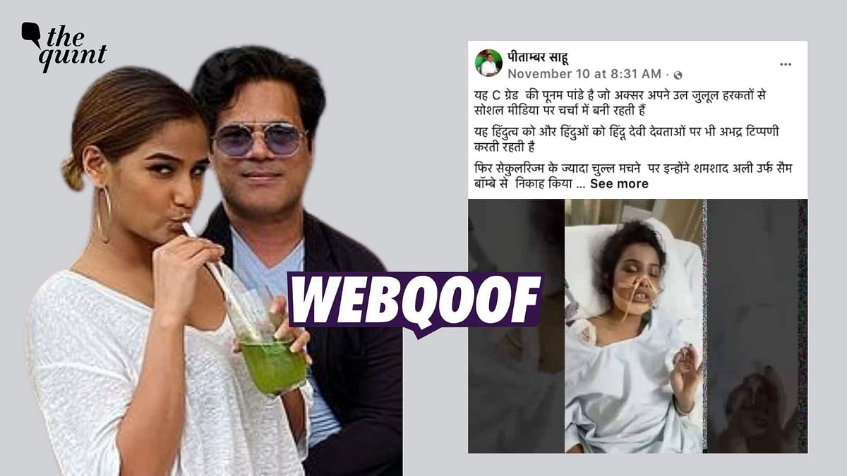 Injured Woman in Viral Image Misidentified as Actor Poonam Pandey 