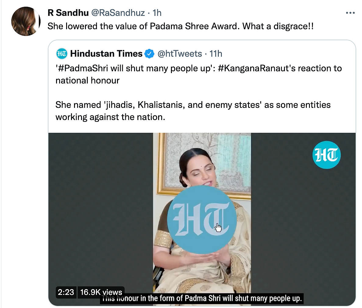Fought Against ‘Khalistanis’ and ‘Jihadis’, Says Kangana, Twitter Reacts