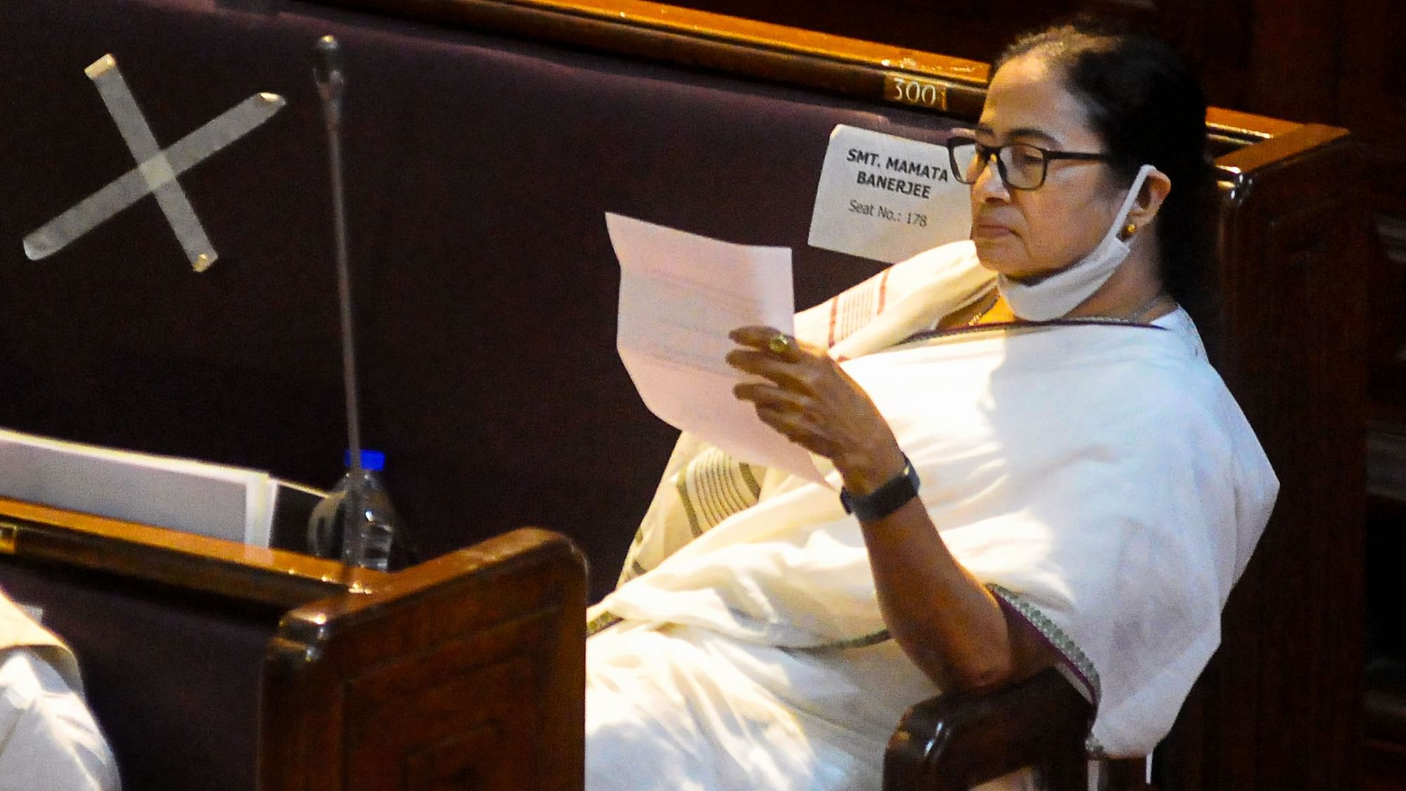 <div class="paragraphs"><p>West Bengal Chief Minister Mamata Banerjee during the oath-taking ceremony of newly elected Trinamool Congress MLAs, at State Legislative Assembly on 9 November.</p></div>