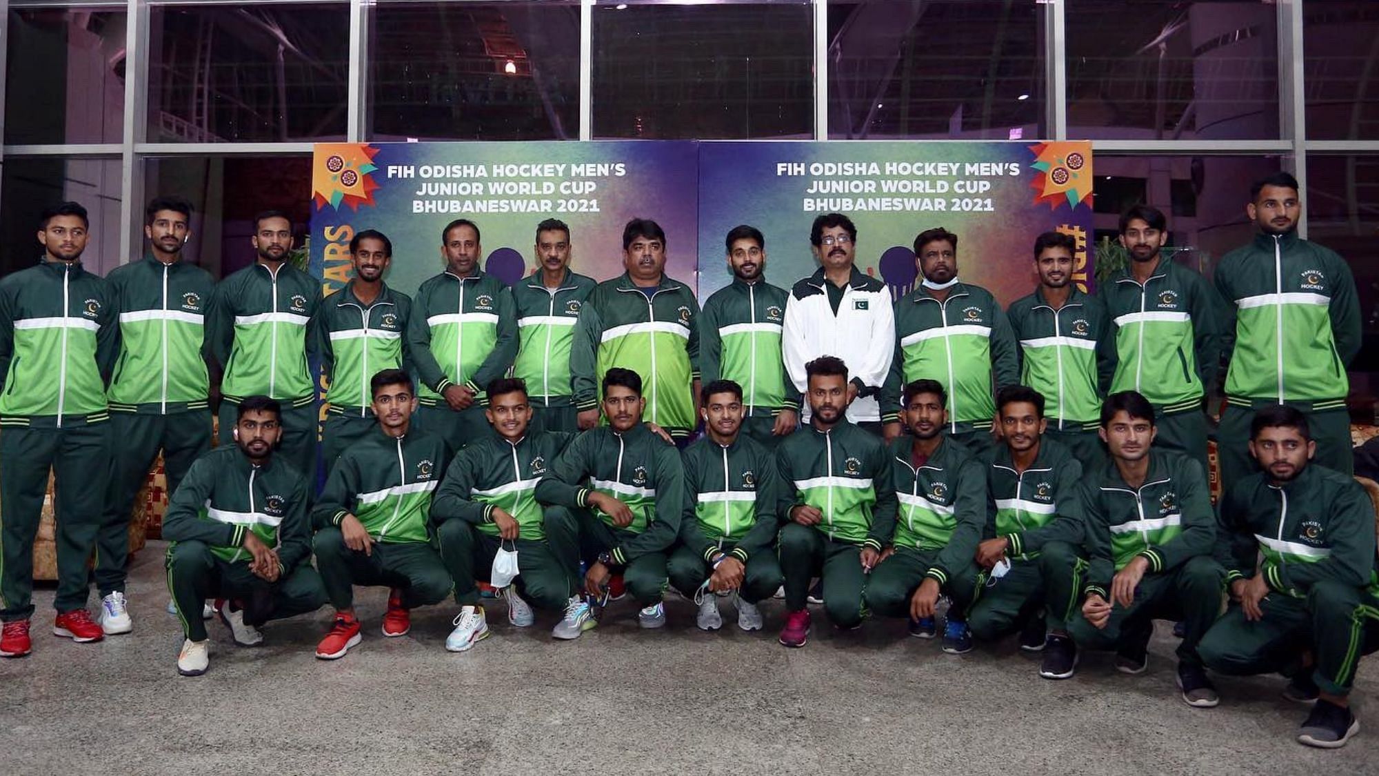 <div class="paragraphs"><p>The Pakistan men’s junior hockey team reached Bhubaneswar on Saturday to participate in the Junior Hockey World Cup.</p></div>