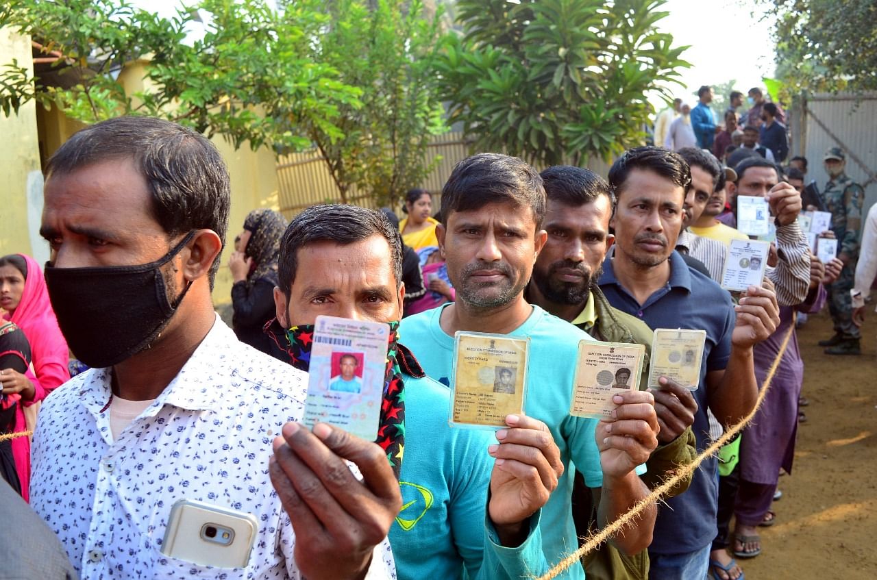 <div class="paragraphs"><p>People wait to cast their votes at a polling station during municipal corporation elections, in Agartala| Image used for representation.&nbsp;</p></div>