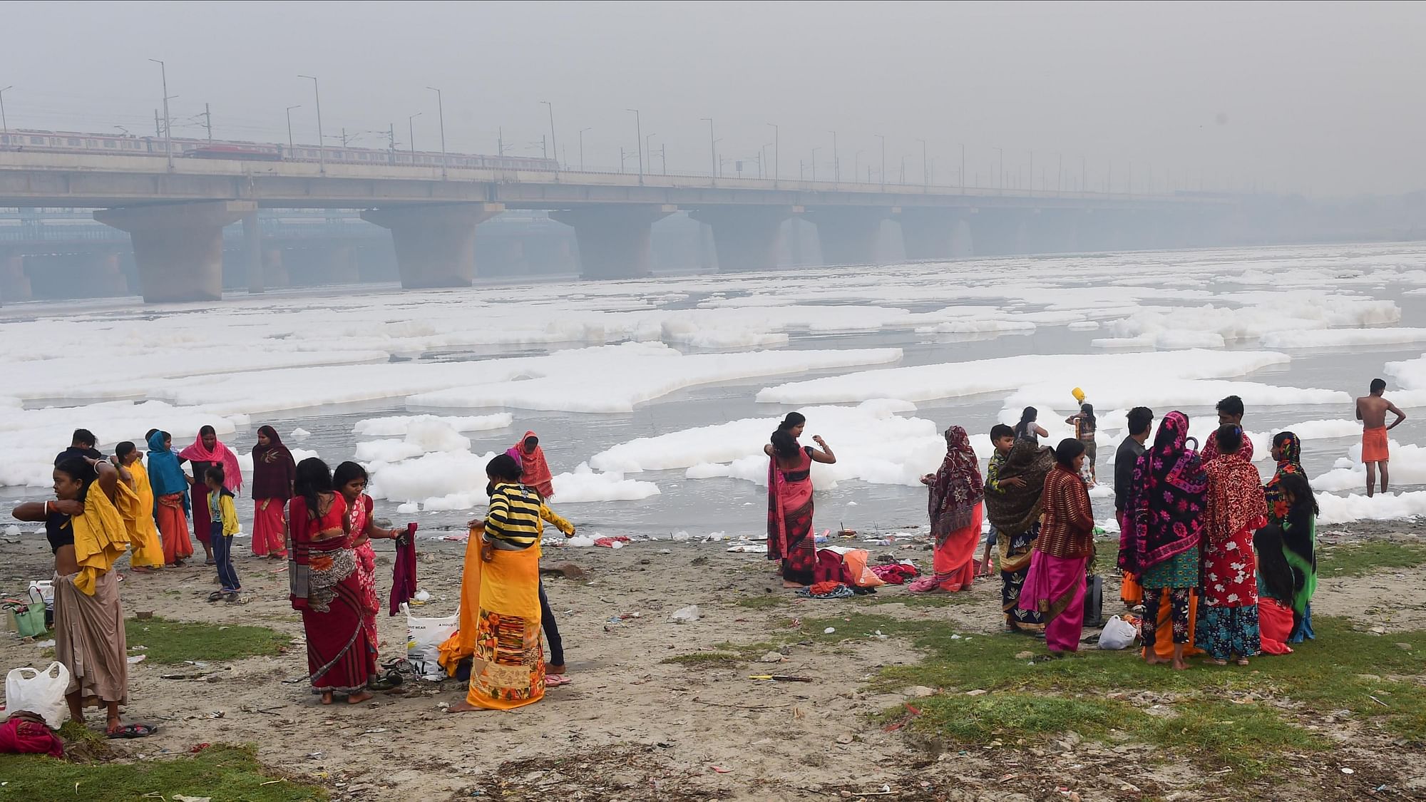 <div class="paragraphs"><p>As devotees observed the first day of Chhath Puja on Monday, 8 November, visuals of the worshippers taking a dip in the Yamuna river, whose surface can be enveloped by hazardous foam, flooded social media.</p></div>