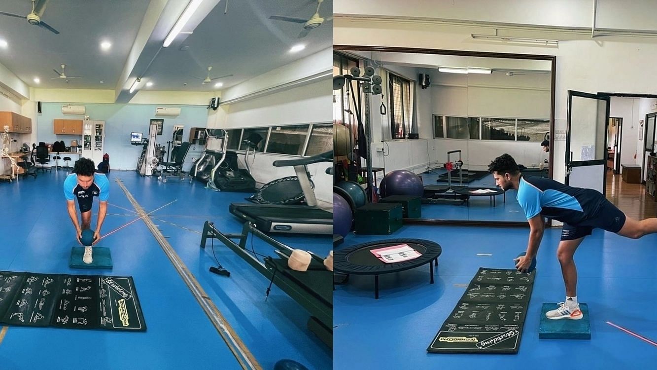 <div class="paragraphs"><p>Kuldeep Yadav begins fitness drills after knee surgery, posts images.</p></div>