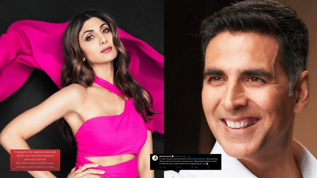 <div class="paragraphs"><p>Akshay Kumar, Shilpa Shetty and other celebrities pay tribute to those who lost their lives during the 26/11 terror attack in Mumbai.</p></div>