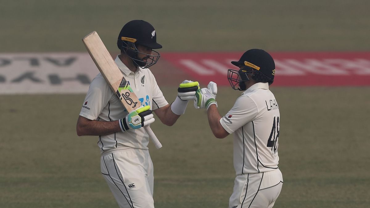 NZ's last pair of Ajaz Patel and Rachin Ravindra hung on for 52 deliveries.