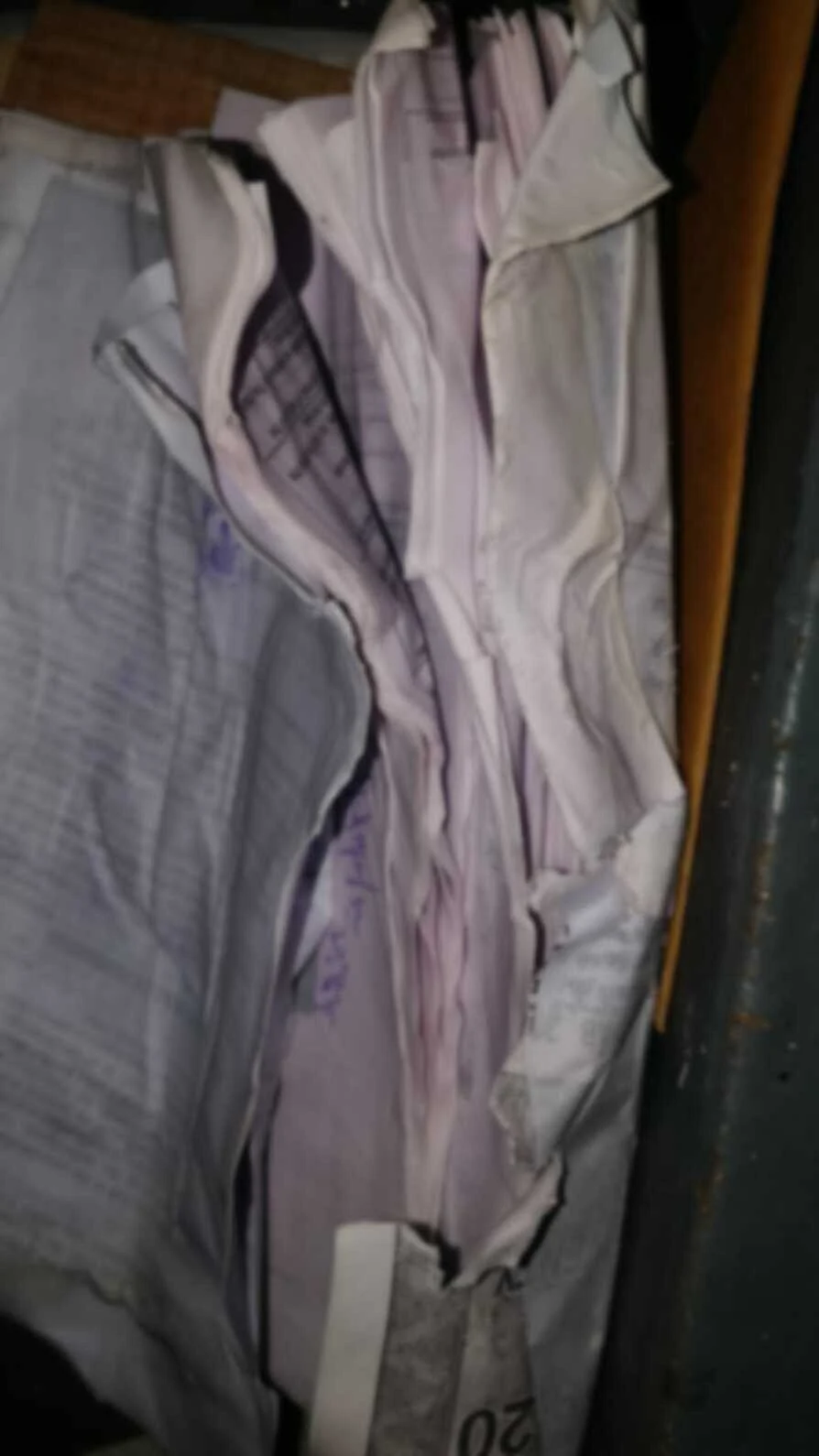 <div class="paragraphs"><p>Documents soaked in water due to the rainfall</p></div>