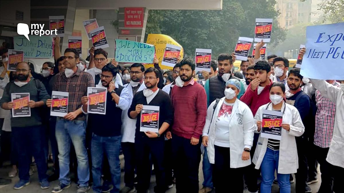<div class="paragraphs"><p>Resident doctors from across the country are on strike because of delays in NEET-PG counselling.</p></div>