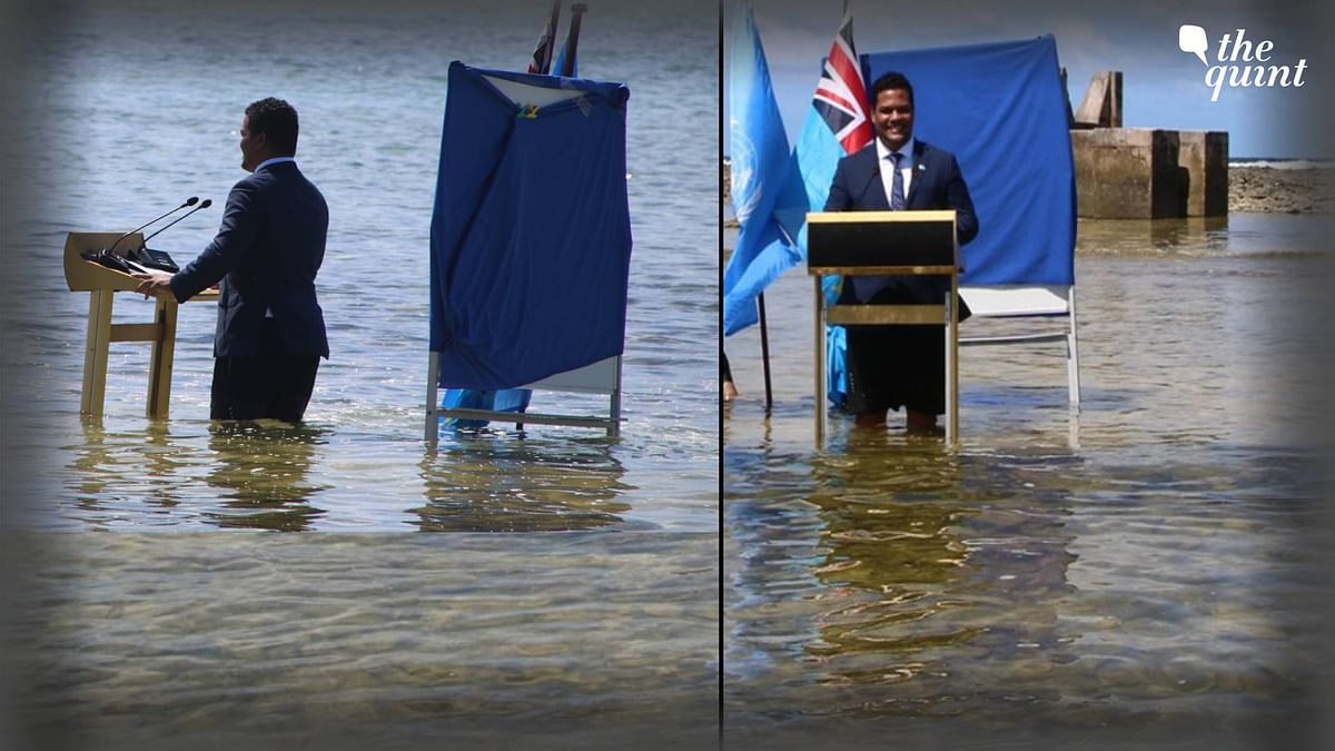 Tuvalu Minister Delivers COP26 Speech Standing Knee-Deep in Seawater 