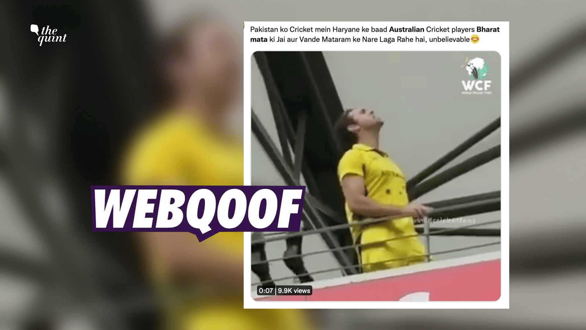 <div class="paragraphs"><p>The video is from January 2021 and shows an Australian fan sloganeering after a match against India.</p></div>
