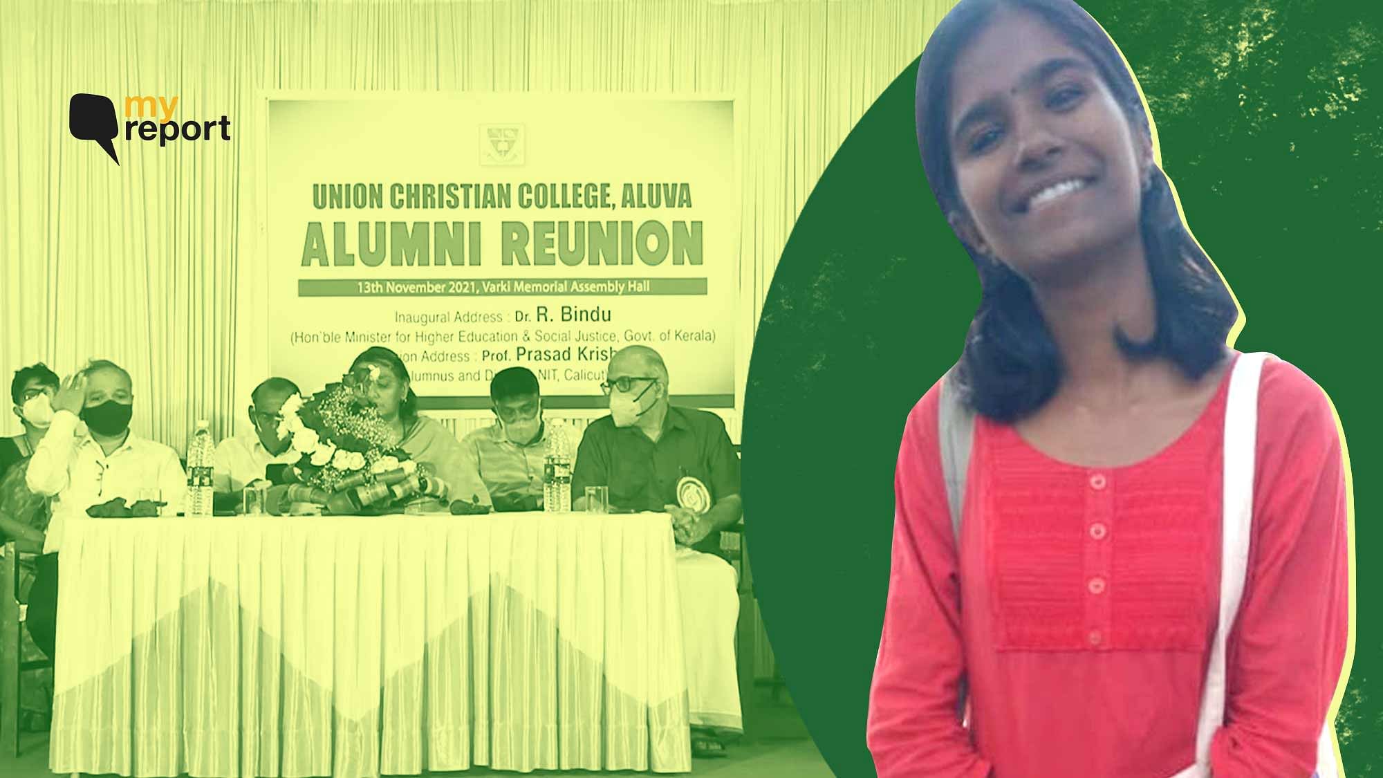 <div class="paragraphs"><p>Mileena Saju rejected the award presented to her by&nbsp;Union Christian College.</p></div>