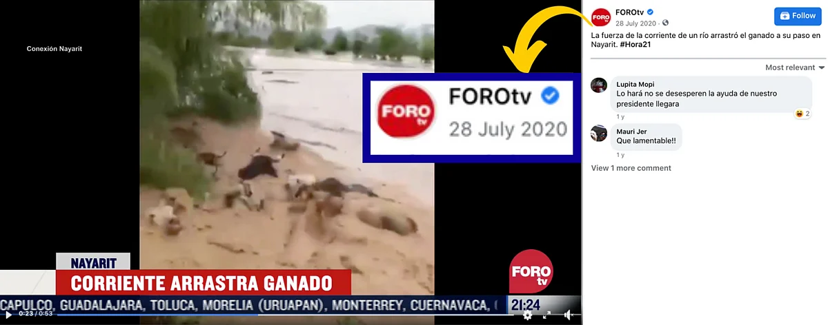 <div class="paragraphs"><p>FOROtv carried viral visuals in 2020 and mentioned that they are from Mexico.</p></div>