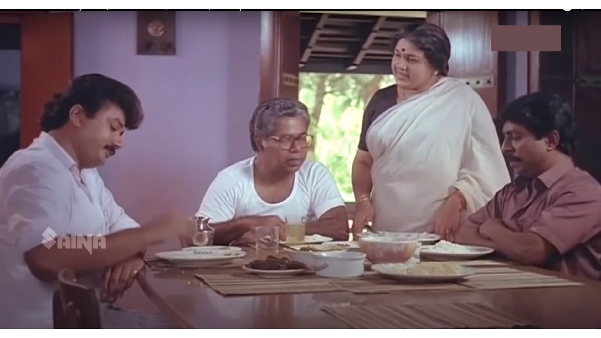 <div class="paragraphs"><p>Jayaram, Thilakan, Kaviyoor Ponamma and Sreenivasan in&nbsp;<em>Sandesham.</em></p></div>