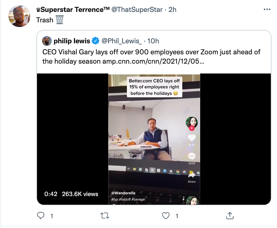 ‘This Is Evil’: Twitter Reacts as CEO Fires 900 Employees on Zoom Call