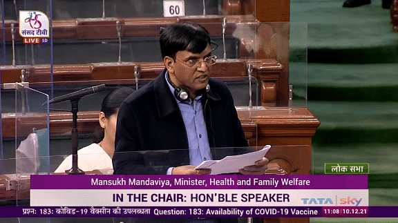 <div class="paragraphs"><p>Union Health Minister Mansukh Mandaviya in the Lok Sabha.</p></div>
