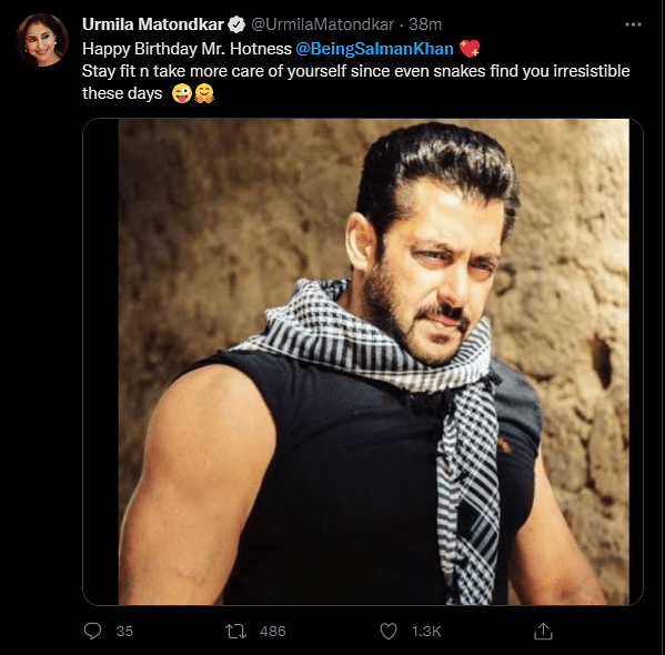 Venkatesh Daggubati, Chiranjeevi, and Shilpa Shetty also wished Salman Khan.