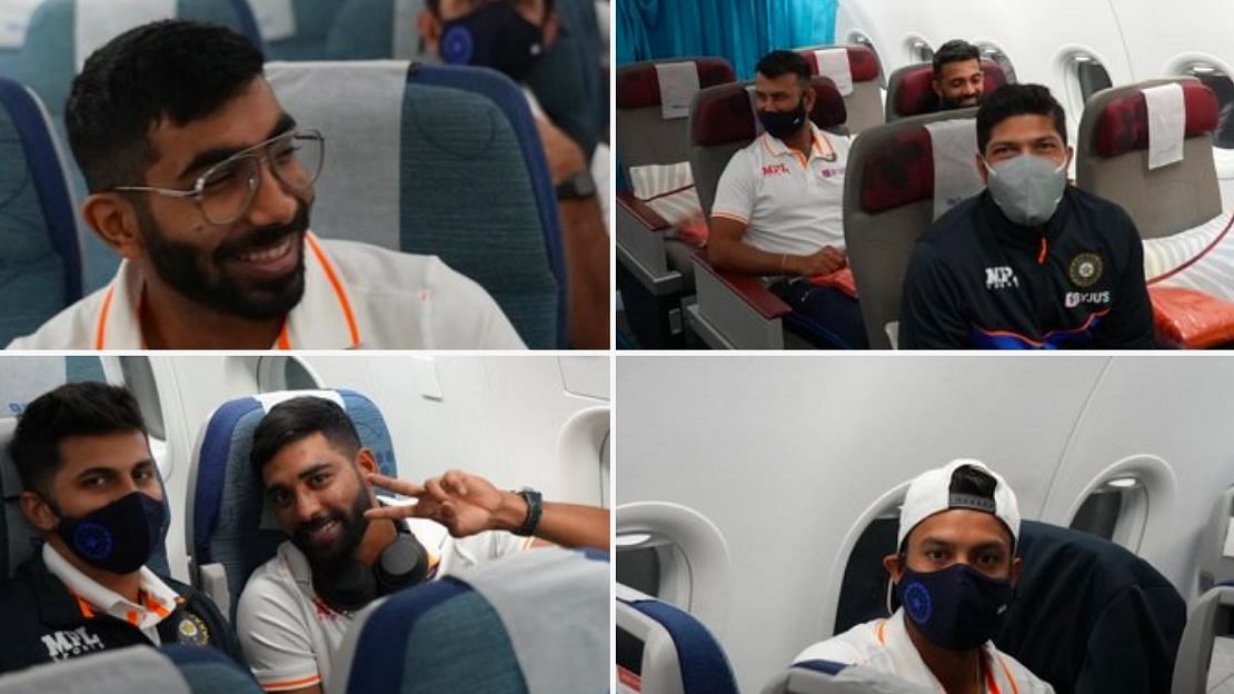 <div class="paragraphs"><p>Team India departs for Johannesburg ahead of their first test against South Africa.</p></div>