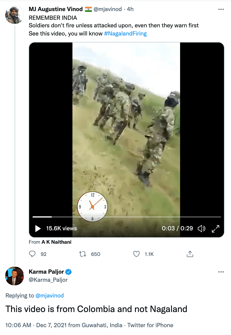 The video of locals confronting military could be traced back to 2018 and is from Colombia.