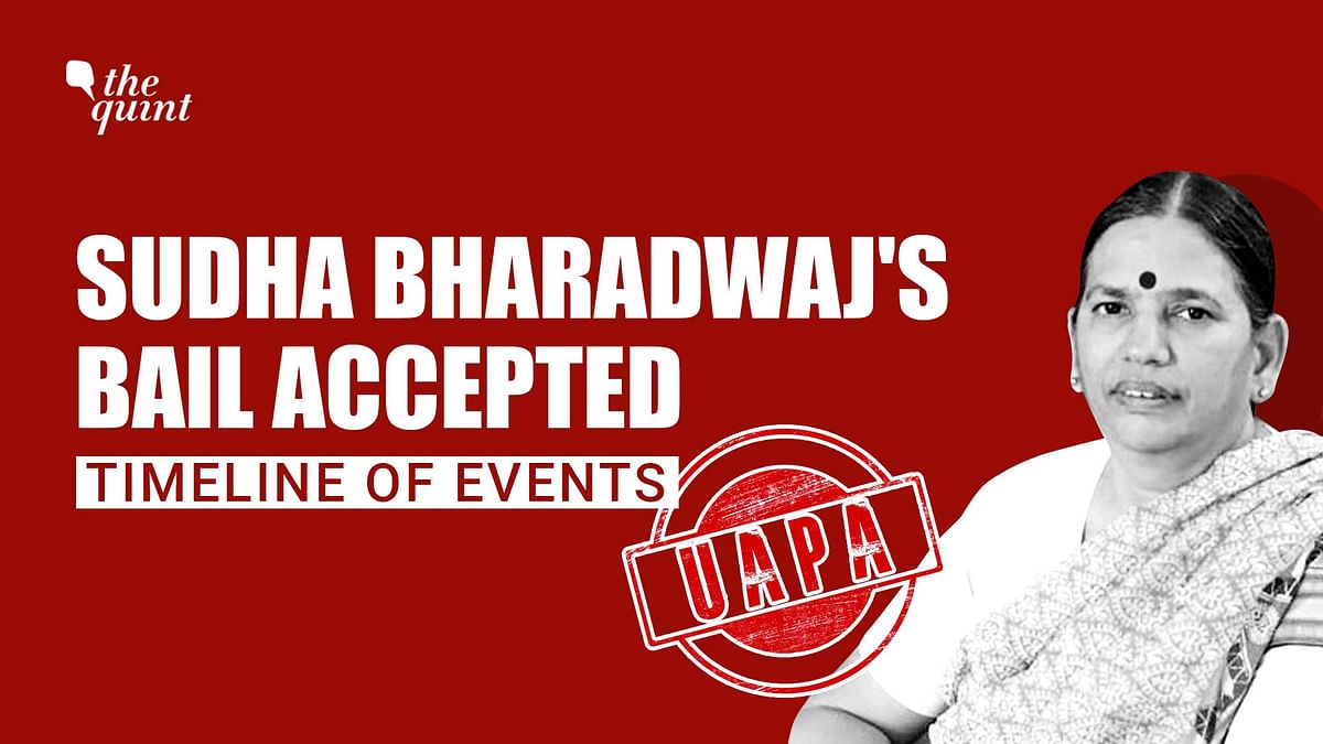 UAPA Accused Sudha Bharadwaj Gets Bail; Here's the Story of Her Incarceration
