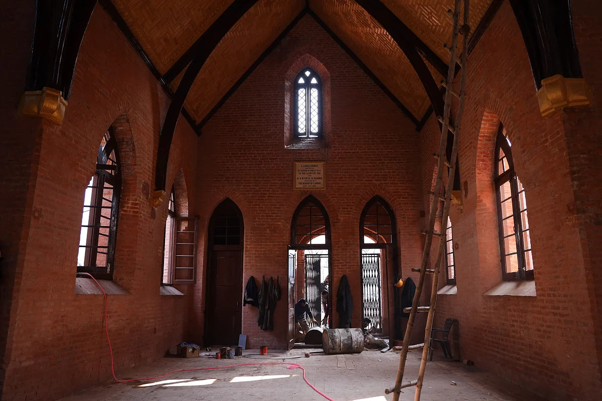 <div class="paragraphs"><p>The roof of the church was replaced with a new wood carved ceiling.</p></div>