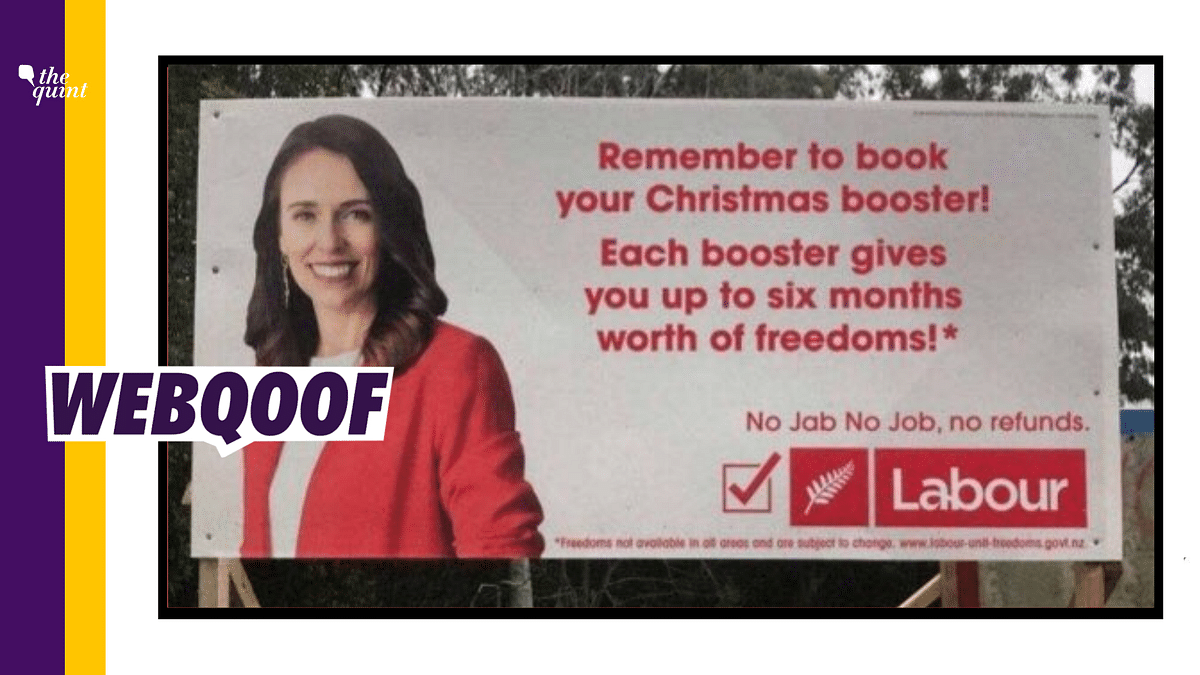 New Zealand Political Poster With 'No Jab No Job' Warning is Morphed