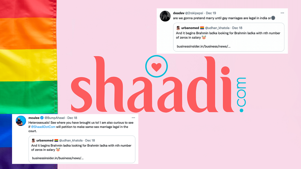 Twitter Unimpressed as Shaadi.com Plans to Introduce LGBTQIA+ Matchmaking