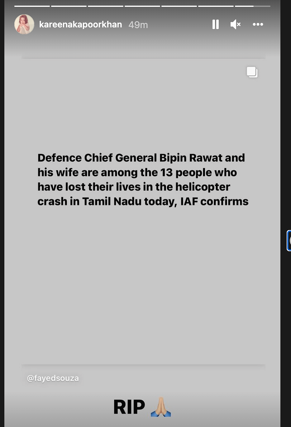 An IAF helicopter, which was carrying Chief of Defence Staff General Bipin Rawat, crashed in Tamil Nadu's Coonoor.