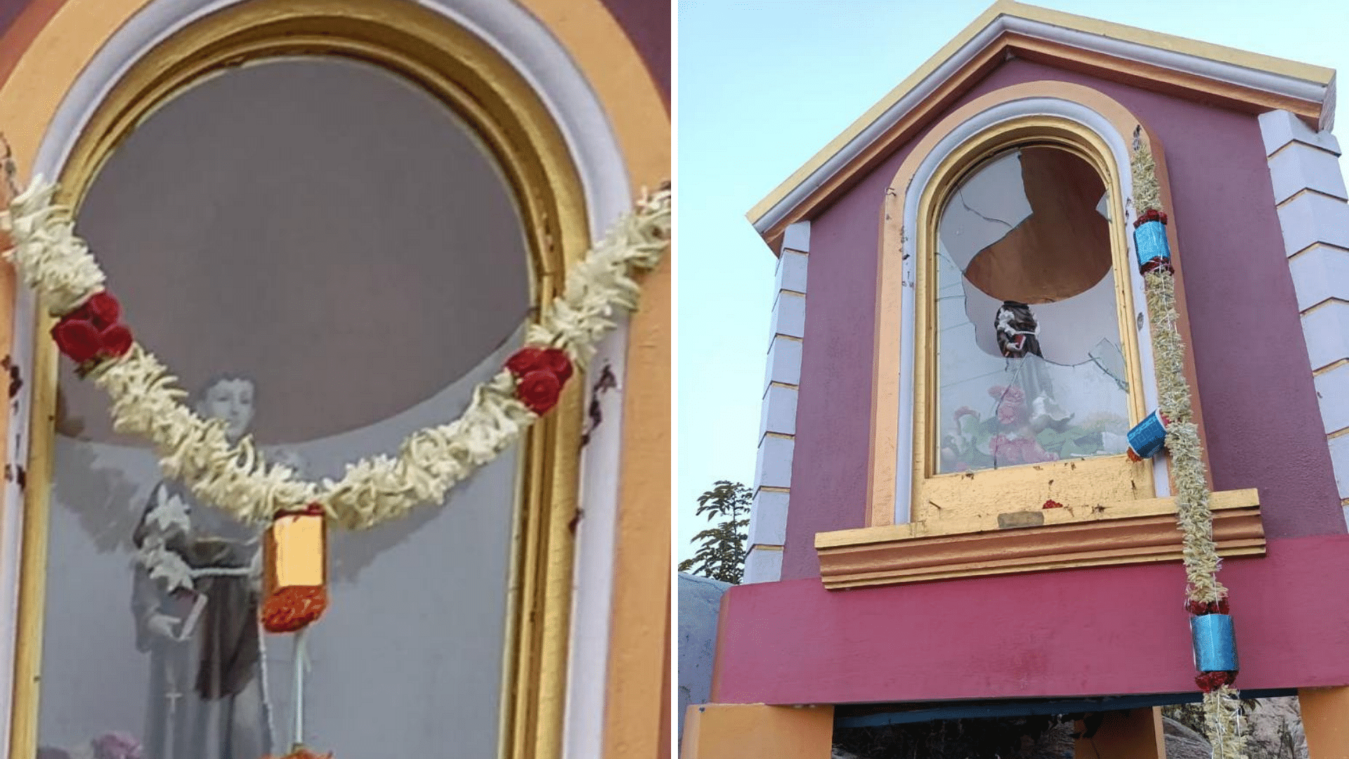 <div class="paragraphs"><p>A chapel has been vandalised in Karnataka's Chikkaballapur, with a grotto of St Anthony left broken.</p></div>