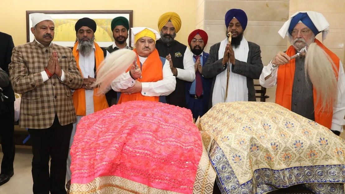 <div class="paragraphs"><p>Three <a href="https://www.thequint.com/explainers/explainer-history-of-afghan-sikhs-in-afghanistan#read-more">copies of the Guru Granth Sahib</a> were brought to India from Afghanistan by a Sikh delegation on Friday, 10 December.</p></div>