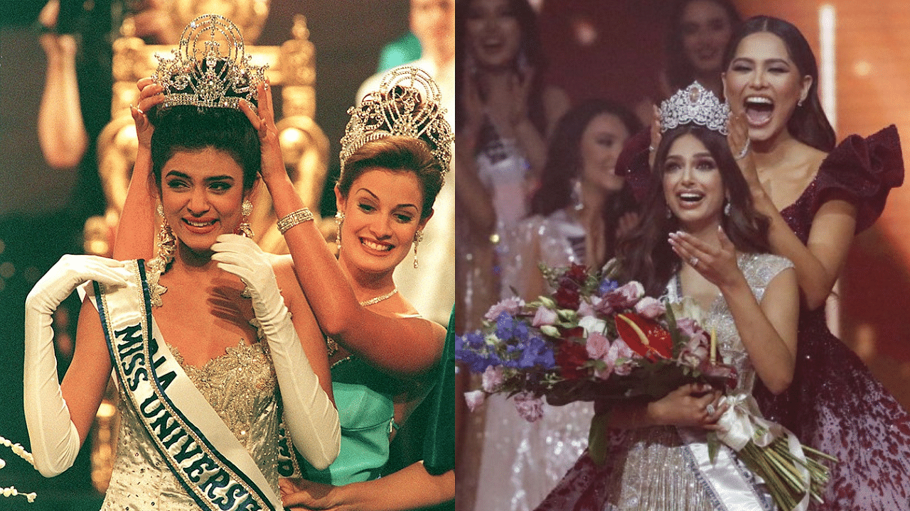 <div class="paragraphs"><p>Sushmita Sen won the Miss Universe pageant in 1994 and Harnaaz Sandhu was crowned in 2021.</p></div>