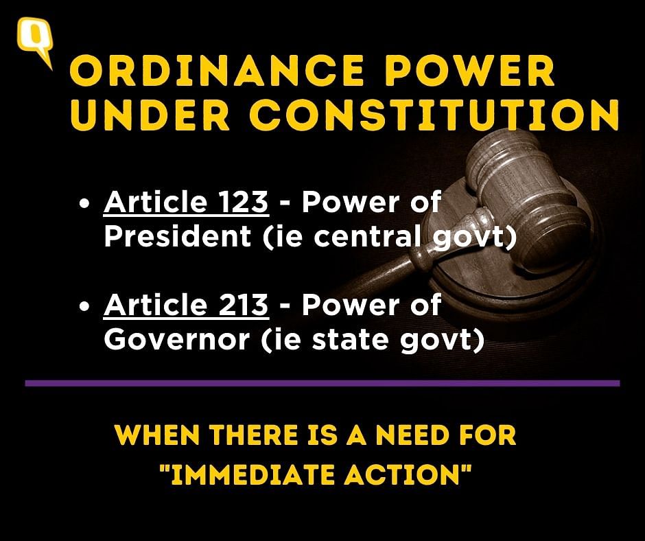 Ordinances are only supposed to be used when 'immediate action' is necessary, not for political purposes.