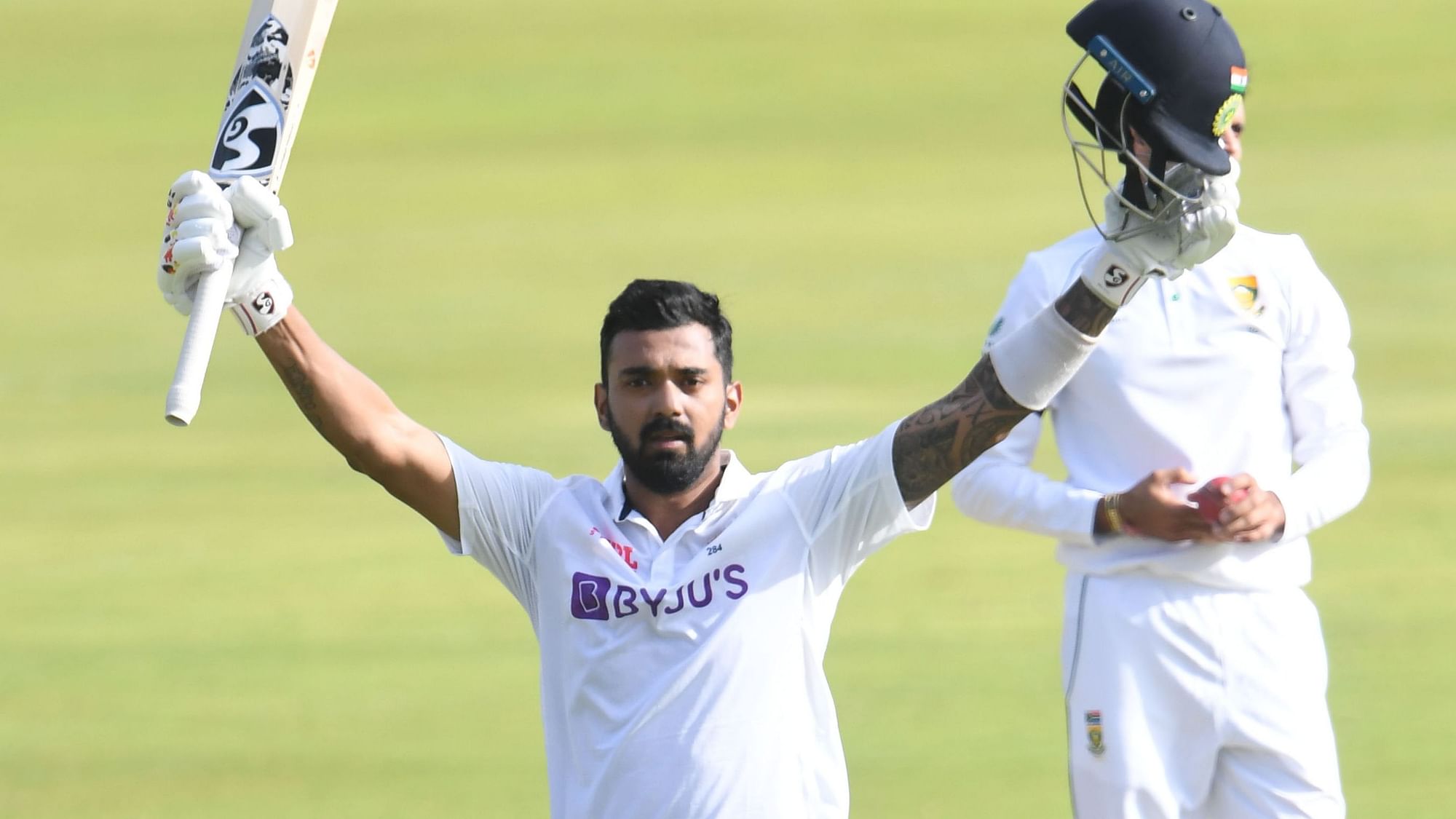 <div class="paragraphs"><p>KL Rahul scored a century on the opening day of the first Test against South Africa.&nbsp;</p></div>