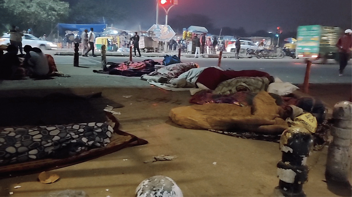 'It's heart-wrenching to see the homeless struggle to survive Delhi's chilly winter.'