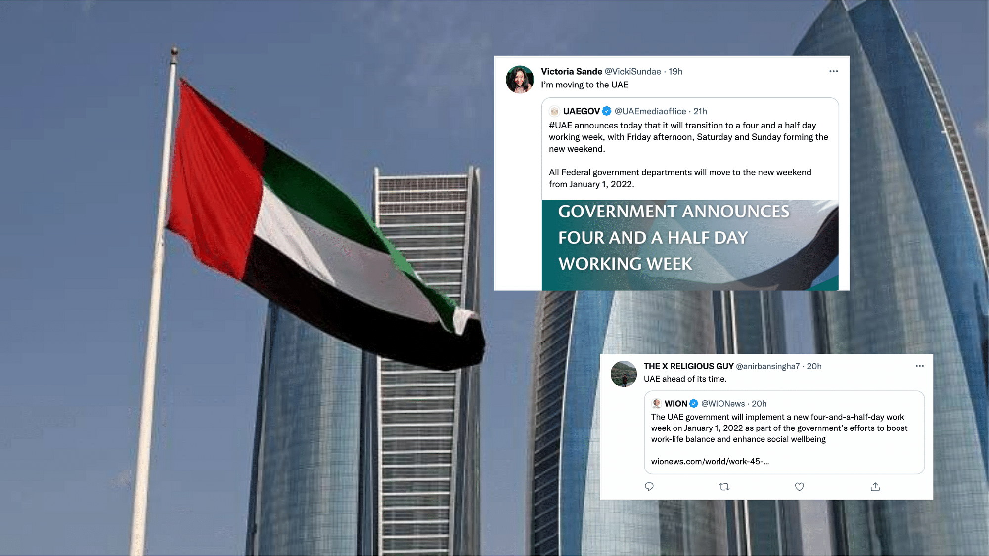 <div class="paragraphs"><p>UAE announced four and half-day work week.</p></div>