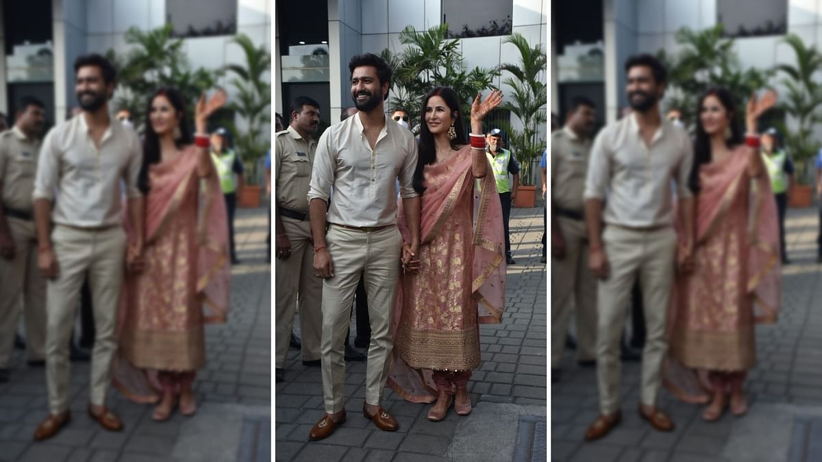 Pics: Vicky Kaushal & Katrina Kaif Back in Mumbai After Their Grand Wedding