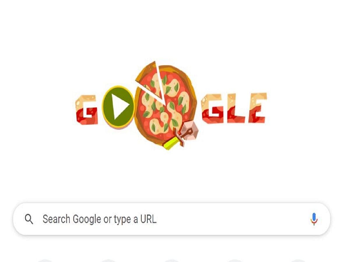 Today's Google doodle is very addicting pizza-themed game
