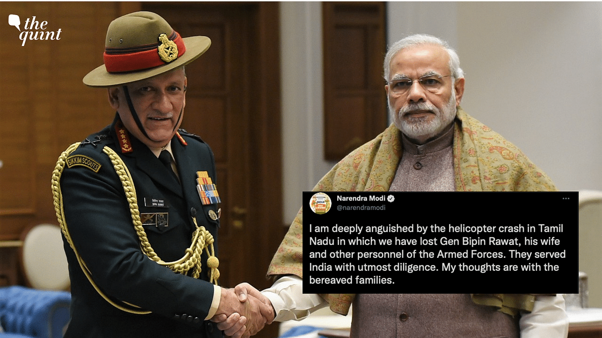 'Deeply Anguished': PM Modi and Others React to Passing of CDS Gen Bipin Rawat