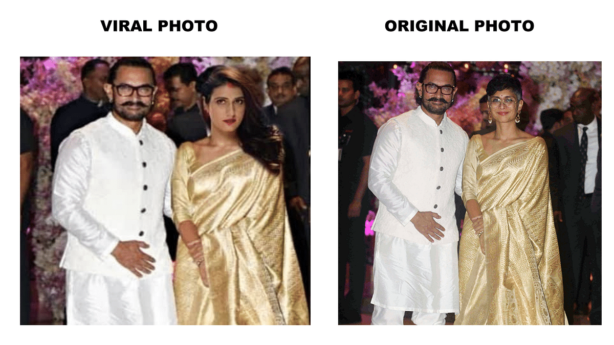 Old photographs of Aamir Khan were morphed to give a false narrative. 