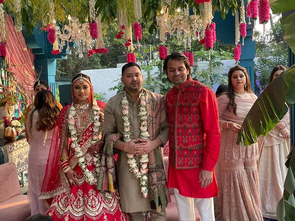 The engagement and wedding ceremony were held in Delhi’s Sainik Farms area on Thursday.