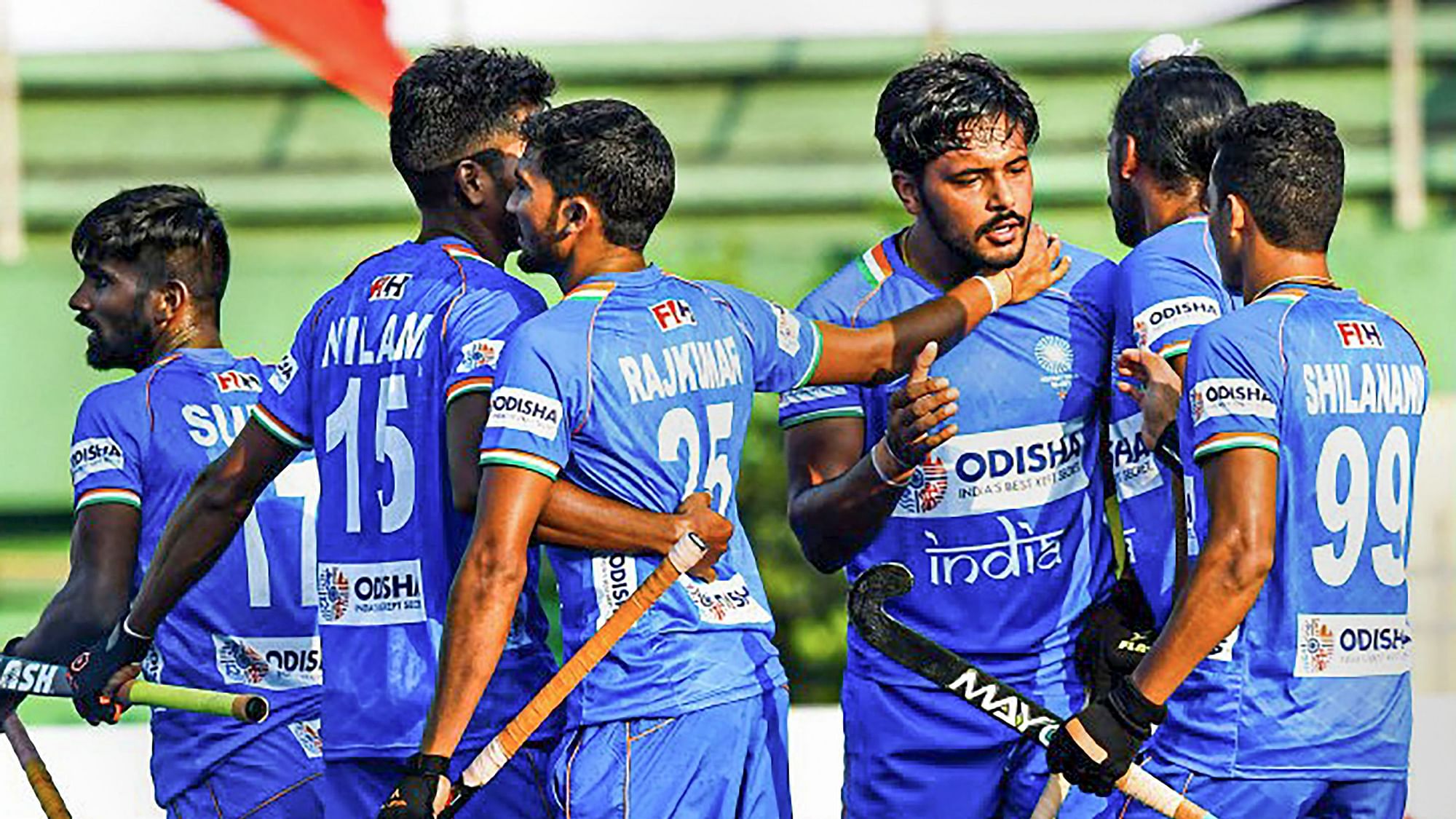 <div class="paragraphs"><p>India celebrate a goal against Pakistan in the Hockey Asian Champions Trophy</p></div>