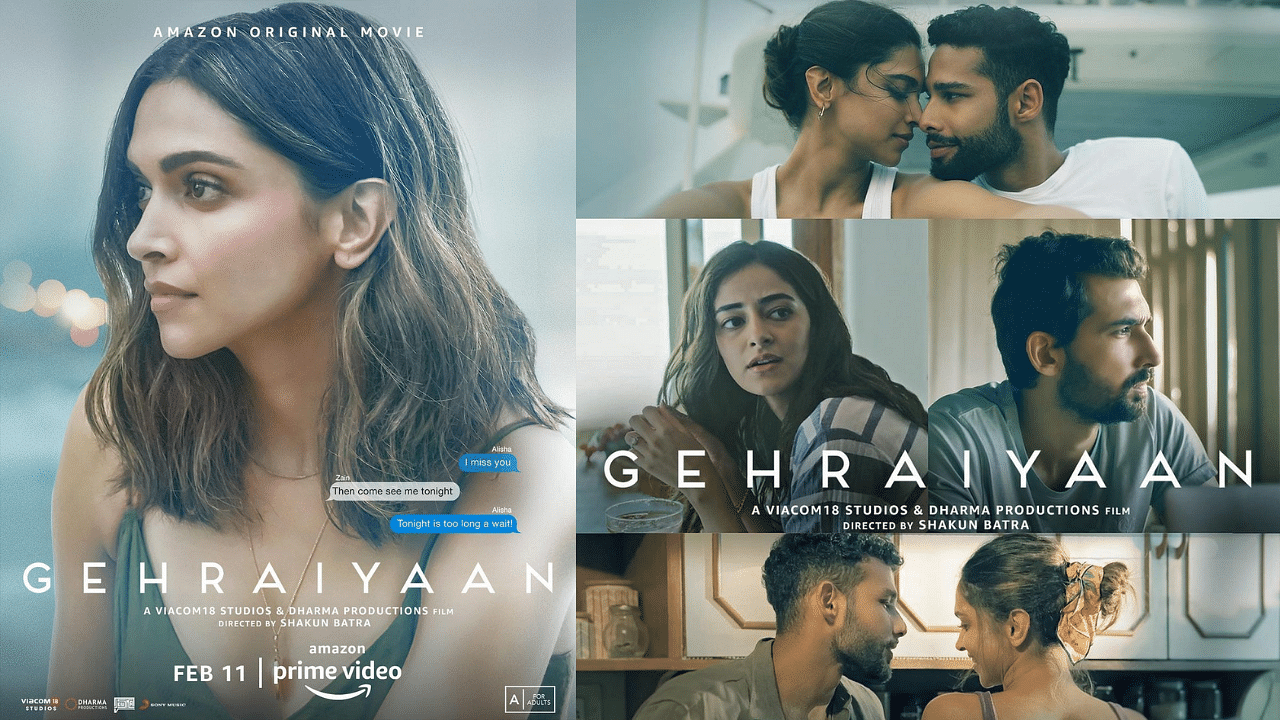 <div class="paragraphs"><p>The character posters for Deepika Padukone and Siddhant Chaturvedi-starrer&nbsp;<em>Gehraiyaan </em>released on the latter's birthday.</p></div>