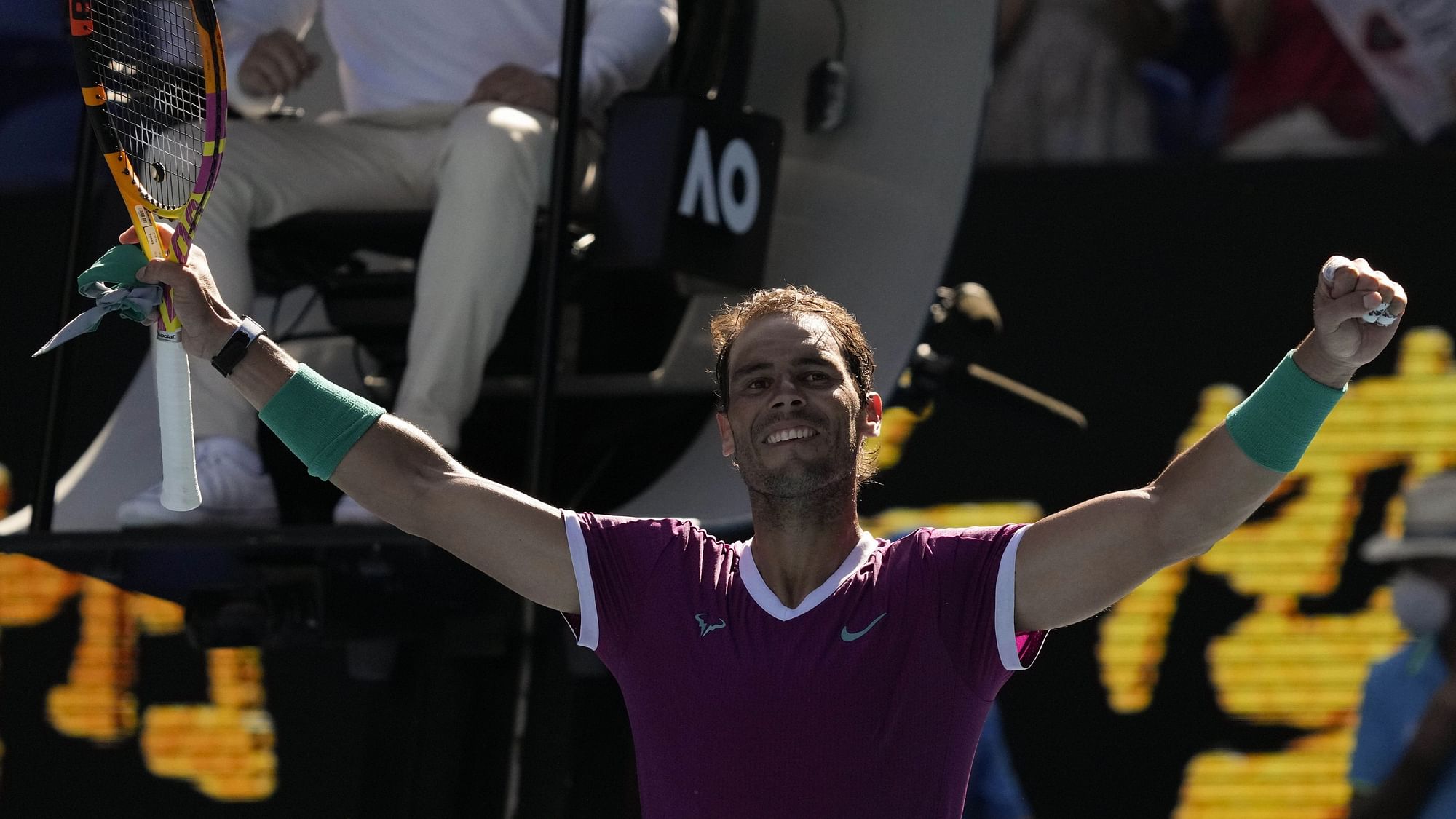 <div class="paragraphs"><p>Rafael Nadal will face Daniil Medvedev for the Australian Open title on Sunday.</p></div>