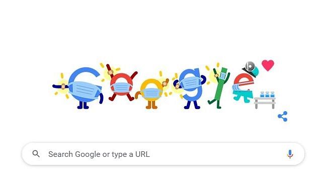 COVID-19: Google Doodle Urges People to 'Get Vaccinated, Wear a Mask'