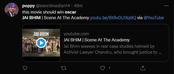 TJ Gnanavel's 'Jai Bhim' Starring Suriya Features on Oscars' YouTube Channel