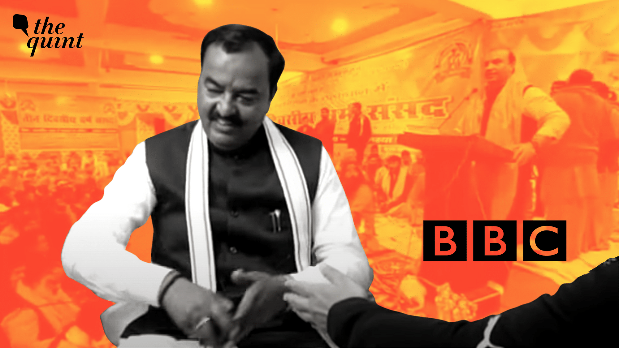 <div class="paragraphs"><p>Uttar Pradesh Deputy Chief Minister Keshav Prasad Maurya got visibly agitated at his interviewer when asked about the genocidal calls made against Muslims in Haridwar’s 'Dharam Sansad.'</p></div>
